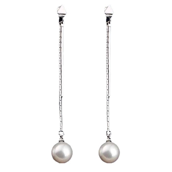 Cercei geometrici din cupru cu ciucuri, placare electrolitică — Qiao Lanxuan