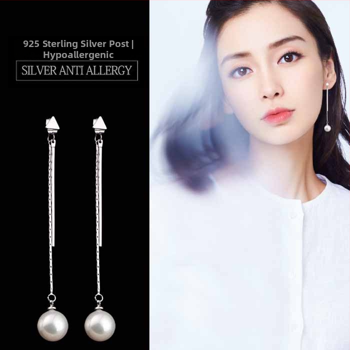 Cercei geometrici din cupru cu ciucuri, placare electrolitică — Qiao Lanxuan