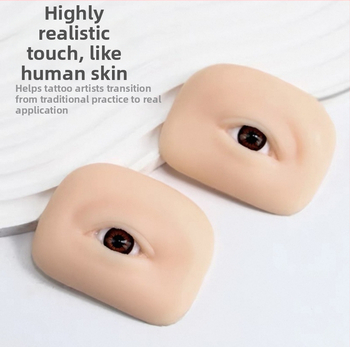 5D stereo modelis antakiams ir akims, su akimis, minkštas silikonas pratimams ir grafting