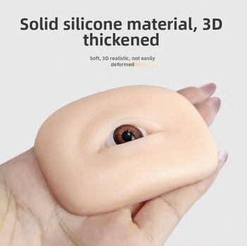 5D stereo modelis antakiams ir akims, su akimis, minkštas silikonas pratimams ir grafting