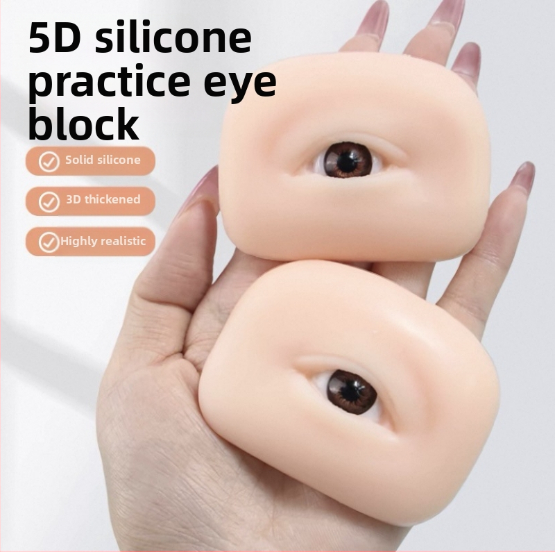 5D stereo modelis antakiams ir akims, su akimis, minkštas silikonas pratimams ir grafting