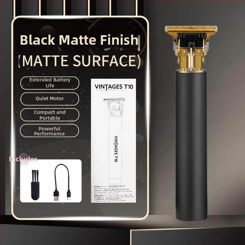 Elektrinė plaukų kirpimo mašinėlė su įmontuota baterija, įkraunama, titanio lydinio peiliukai, nuimama ir plaunama pjovimo galvutė, žemas triukšmas