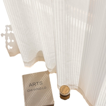 Japāņu stila vertikālā aizkare, daļēji caurspīdīgs poliester audums, 95/5 sastāvs, moderns dekors