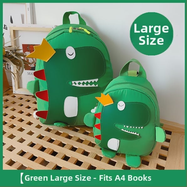 Laste dinosaurusega seljakott – hingav, kulumiskindel, unisex, koolile, polüestri vooder