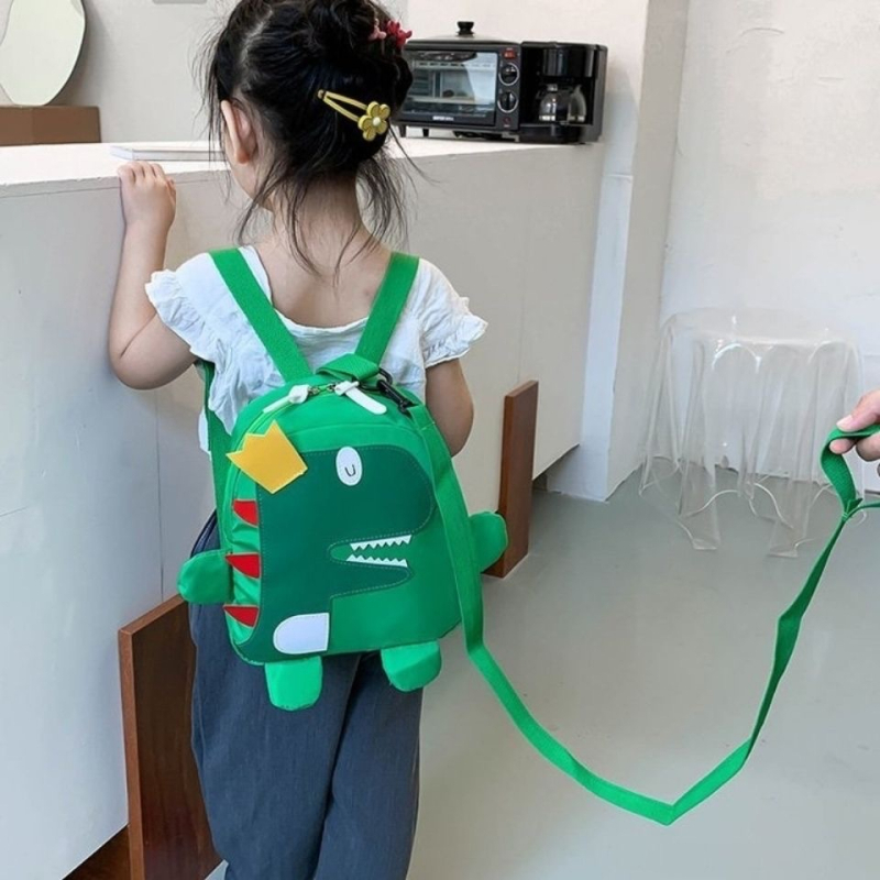 Laste dinosaurusega seljakott – hingav, kulumiskindel, unisex, koolile, polüestri vooder