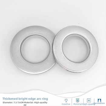 PP užuolaidų žiedas – sustiprintas, perforuotas žiedas, užuolaidų sagtis, Medžiaga: PP, Stilius: šiuolaikinis minimalizmas, Be personalizacijos