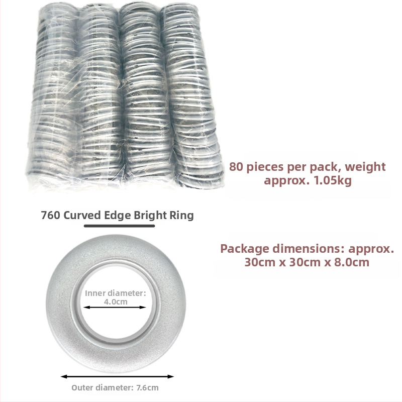 PP užuolaidų žiedas – sustiprintas, perforuotas žiedas, užuolaidų sagtis, Medžiaga: PP, Stilius: šiuolaikinis minimalizmas, Be personalizacijos