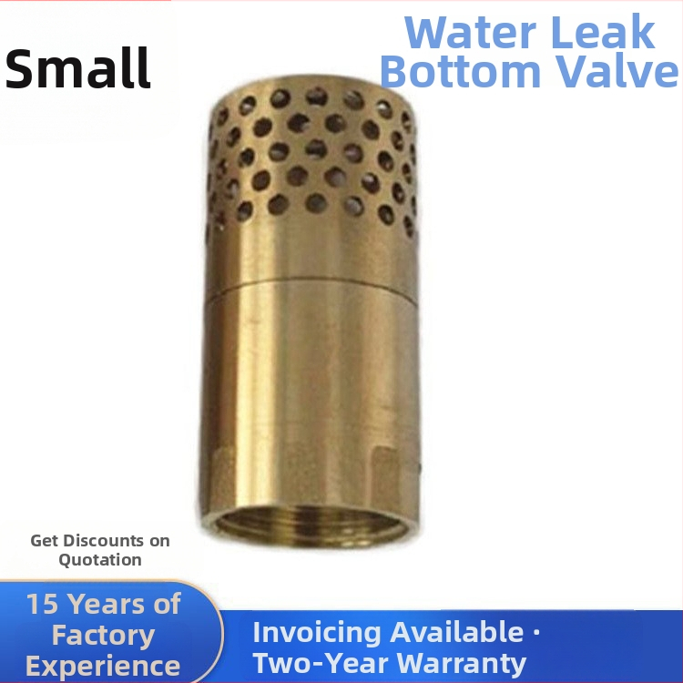 Meďový spodný ventil, závitový spätný ventil pre vodné čerpadlo, jednostranný, piestový typ, hydraulické riadenie