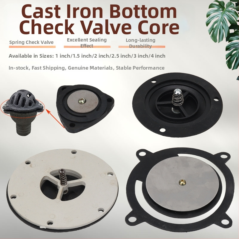 Spodná klapka vodného čerpadla na benzín a spätná klapka, liatina, filter