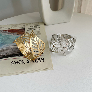 Fémes rugós függönykapocs üreges levél mintával — nordikus stílus, testreszabható