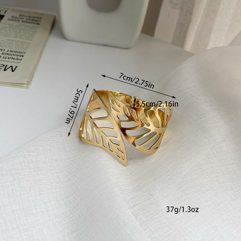 Fémes rugós függönykapocs üreges levél mintával — nordikus stílus, testreszabható