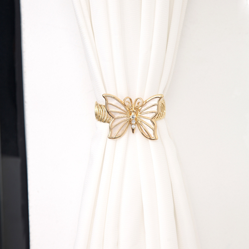 Fém függönyklipsz rugós automatikus összehúzással – Fan Yutong, modern egyszerű stílus, függöny tartozék