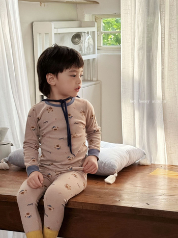 Unisex vaikų pižamų komplektas iš švelnios medvilnės su pūkiniu pojúčiu, storas, apvalus kaklas, 3-8 m amžiaus, 95% medvilnė