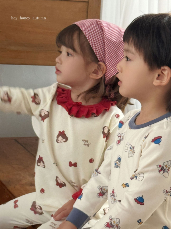 Unisex vaikų pižamų komplektas iš švelnios medvilnės su pūkiniu pojúčiu, storas, apvalus kaklas, 3-8 m amžiaus, 95% medvilnė