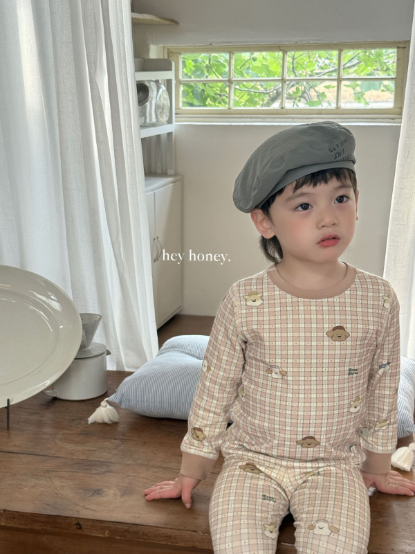 Unisex vaikų pižamų komplektas iš švelnios medvilnės su pūkiniu pojúčiu, storas, apvalus kaklas, 3-8 m amžiaus, 95% medvilnė