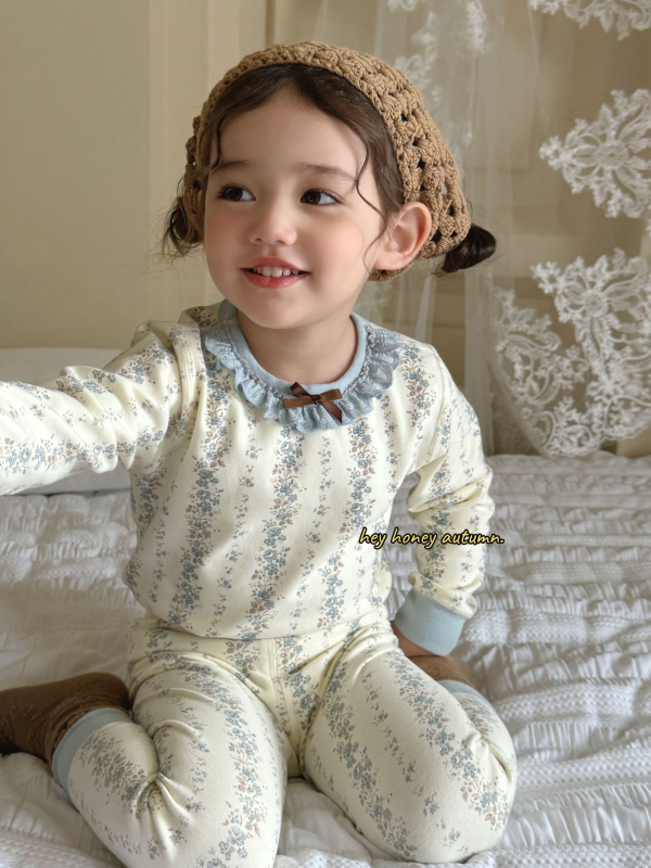 Unisex vaikų pižamų komplektas iš švelnios medvilnės su pūkiniu pojúčiu, storas, apvalus kaklas, 3-8 m amžiaus, 95% medvilnė