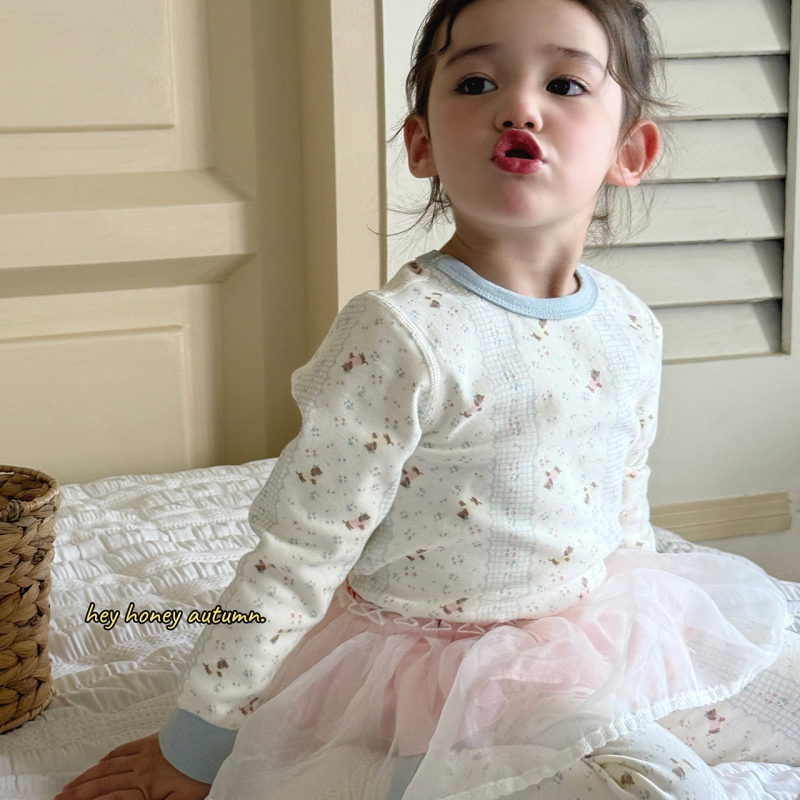 Unisex vaikų pižamų komplektas iš švelnios medvilnės su pūkiniu pojúčiu, storas, apvalus kaklas, 3-8 m amžiaus, 95% medvilnė