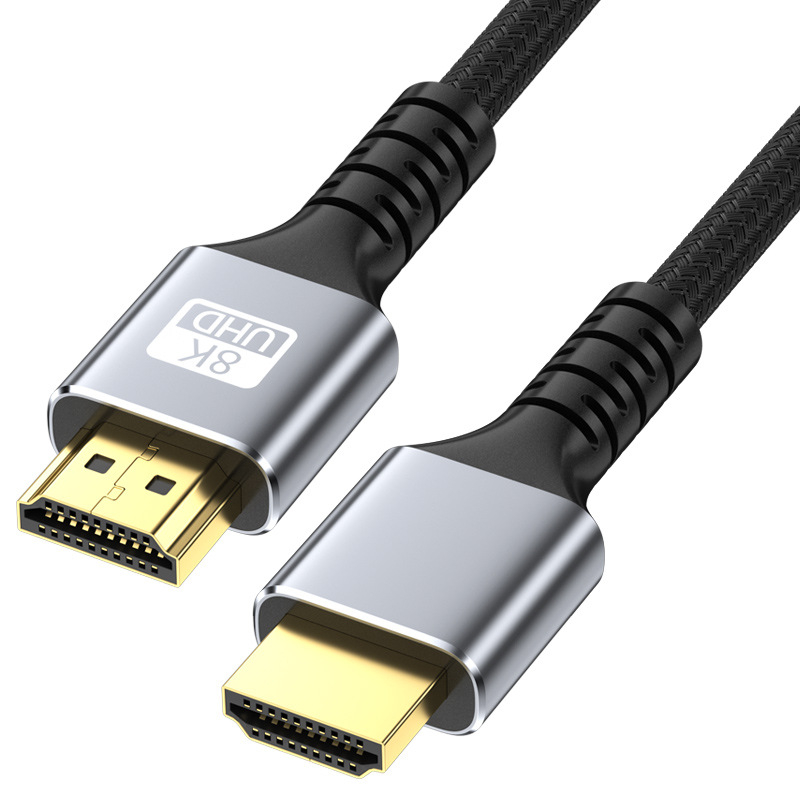 HDMI 2.1 kabelis, 8K60Hz, 1.5 m, auksu padengtas, skirtas PC/TV/projektoriui/monitoriui