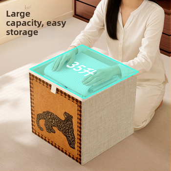 Saugojimo dėžė su tinklelio modeliu, sulankstoma, atspari vandeniui, talpa 20–30 L, daugiafunkcinė audinio dėžė