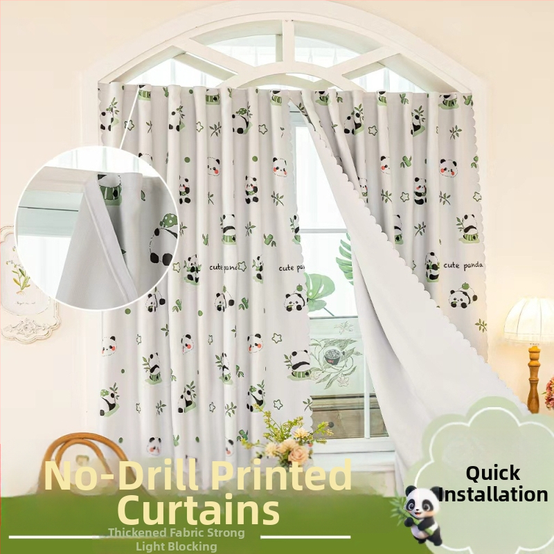 Aizkari pret gaismu logam, poliesters, drukāta karikatūra audums, piemērots logiem dažādu veidu