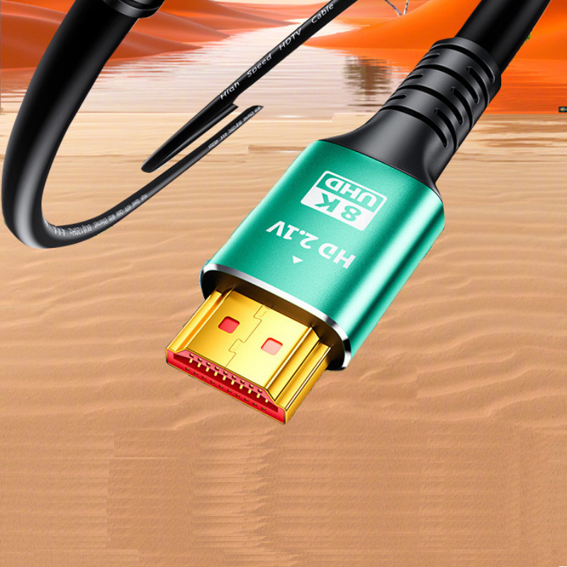 HDTV 2.1 kabelis set-top boxui, modelis Hdtv2.1, auksu dengtos jungtys, lydinio laidinys, HDTV sąsaja