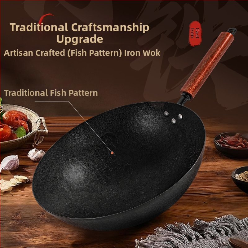 Iš nerūdijančio plieno wok su dvigubu dugnu, nelipniu paviršiu, tinkamas universaliosioms viryklėms