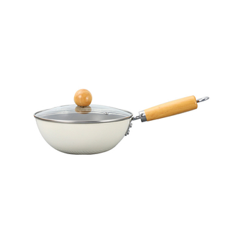 Anglies plieno wok su daugiašiniu dugnu, indukcijai tinkamas, be dangos, stiklinis dangtis