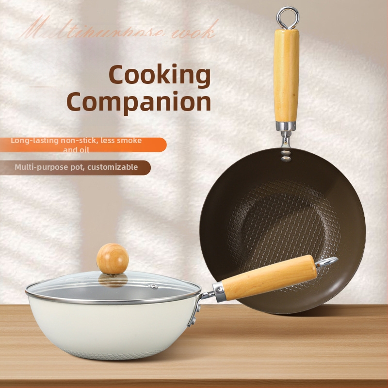 Anglies plieno wok su daugiašiniu dugnu, indukcijai tinkamas, be dangos, stiklinis dangtis