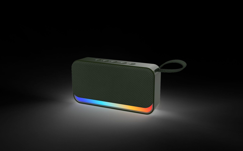 Bluetooth zvučnik s bežičnim subwooferom, prenosna tkanina ručka, slot za karticu, kreativni poklon