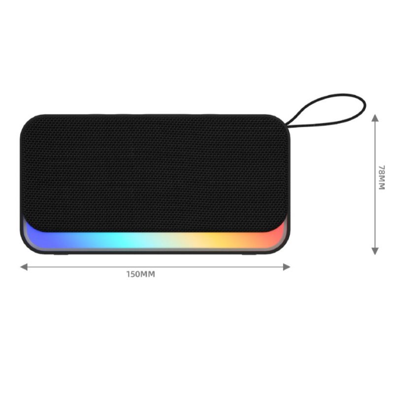 Bluetooth zvučnik s bežičnim subwooferom, prenosna tkanina ručka, slot za karticu, kreativni poklon