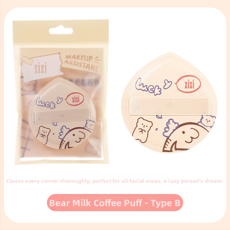 Pūderes pūdelis – sausai un mitrai lietošanai, materiāls: sūklis, zīmols: xixi, 1 gab