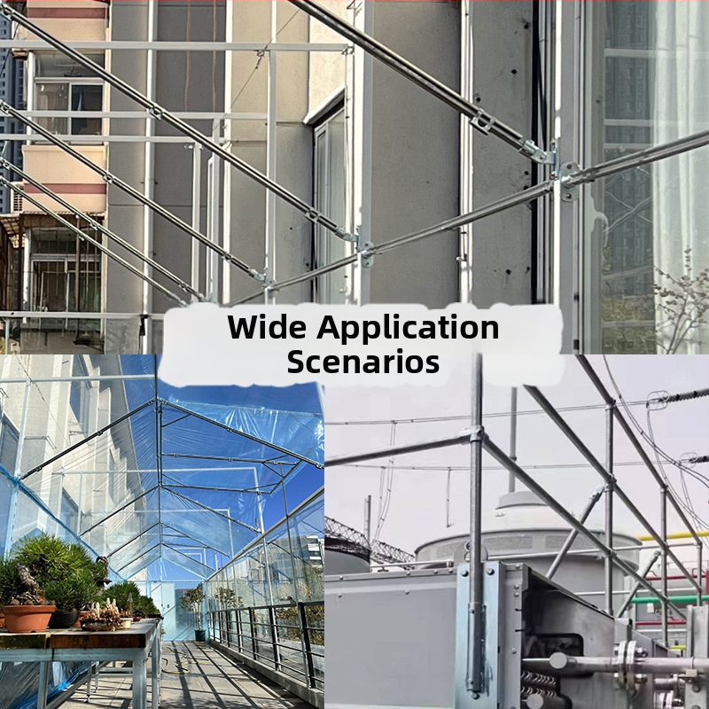 Bez zváracích spojov pre oceľové rúry na stenu a podlahu – základný set pre pevné spoje, horúco pozinkovaná oceľ, rôzne modely