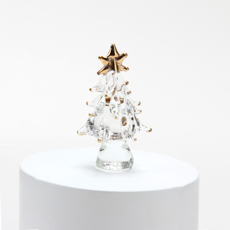 Stiklo Kalėdų eglutės papuošalas, vientisas gabalas (Medžiaga: stiklas; Prekės ženklas: Meilida; Pakuotė: dėžutė; Dovana: tinkama kaip asmeninė dovana)