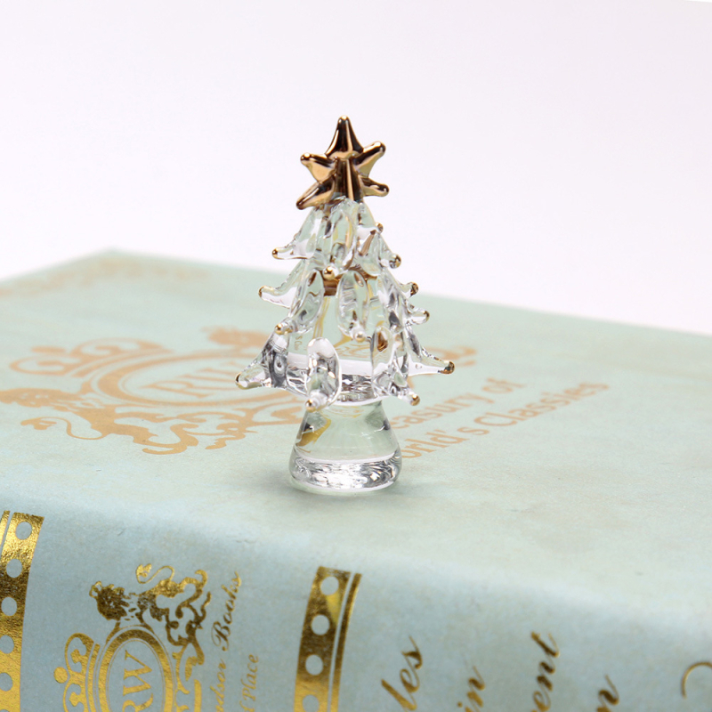 Stiklo Kalėdų eglutės papuošalas, vientisas gabalas (Medžiaga: stiklas; Prekės ženklas: Meilida; Pakuotė: dėžutė; Dovana: tinkama kaip asmeninė dovana)