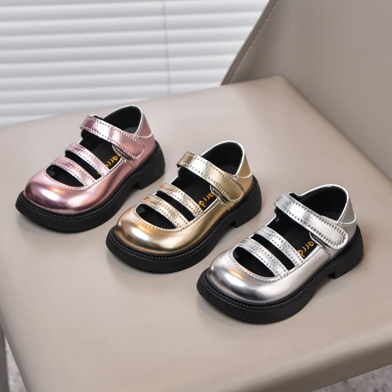 Meitenēm - Romā sandales vasaras princeses stilā, PU augšējā daļa, gumijas zole, Velcro aizdare, antislīdēšana, zems augšējais