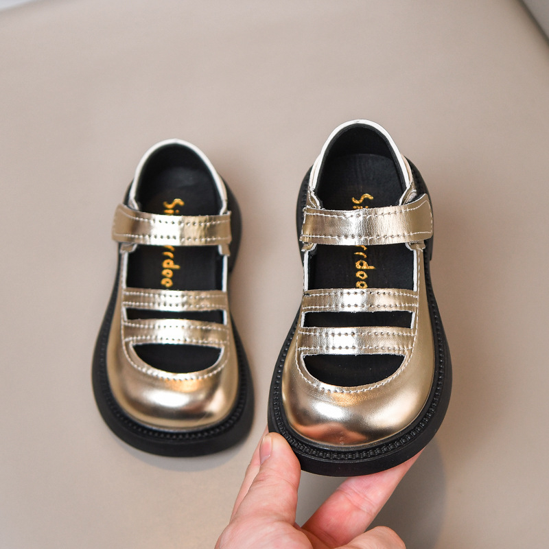 Meitenēm - Romā sandales vasaras princeses stilā, PU augšējā daļa, gumijas zole, Velcro aizdare, antislīdēšana, zems augšējais