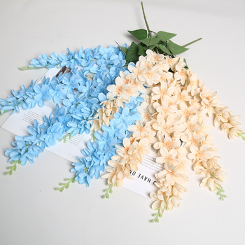 Mesterséges mennyezeti virágkórus selyem virágokkal — Lichao márka, Gyártás: formázás és relief, Esküvők, kültéri dekoráció és fotó kellékek számára