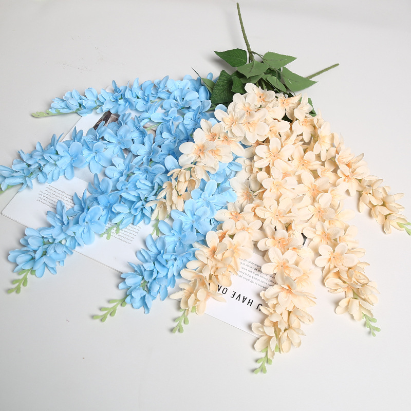 Τεχνητή γιρλάντα οροφής με λουλούδια από μετάξι — Μάρκα Lichao, Κατασκευή: Σχηματισμός, Ανάγλυφο, Κατάλληλη για γάμους, εξωτερικούς χώρους και φωτοσκηνές