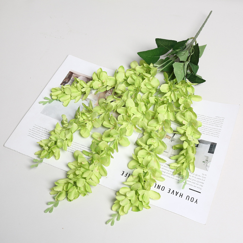 Mesterséges mennyezeti virágkórus selyem virágokkal — Lichao márka, Gyártás: formázás és relief, Esküvők, kültéri dekoráció és fotó kellékek számára