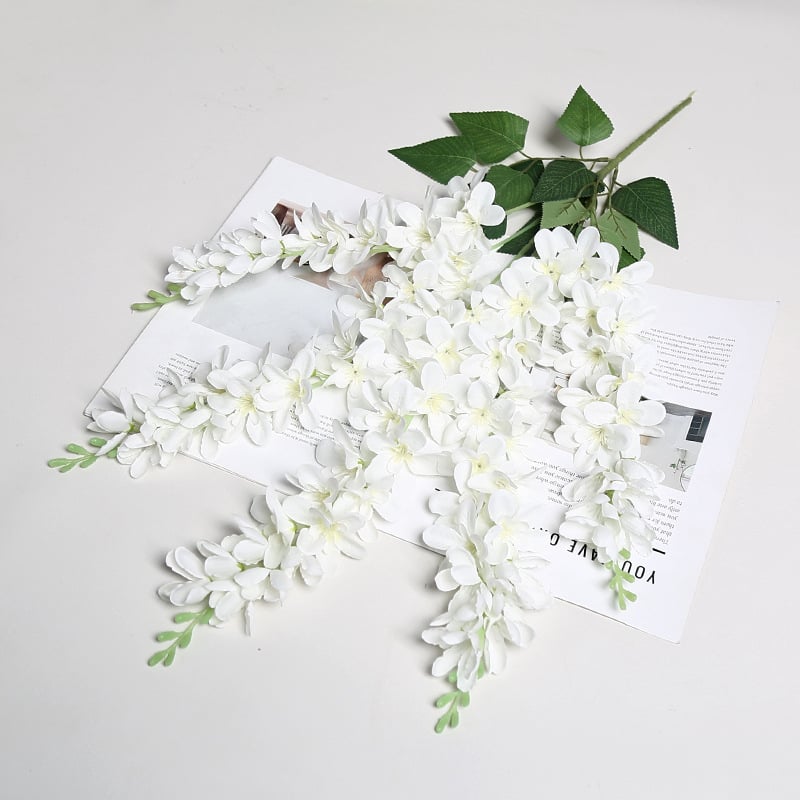 Mesterséges mennyezeti virágkórus selyem virágokkal — Lichao márka, Gyártás: formázás és relief, Esküvők, kültéri dekoráció és fotó kellékek számára