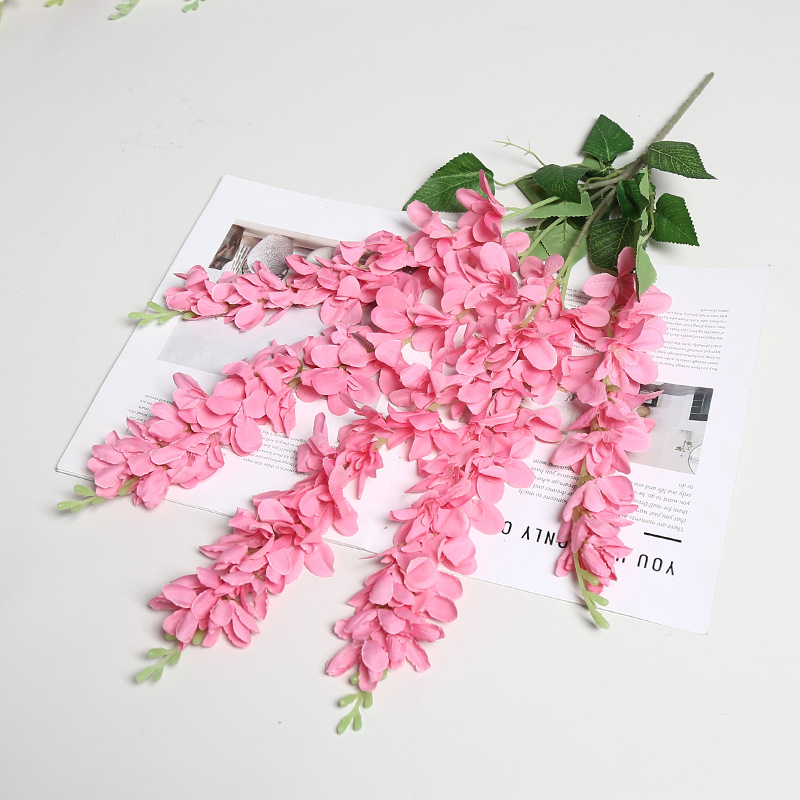 Mesterséges mennyezeti virágkórus selyem virágokkal — Lichao márka, Gyártás: formázás és relief, Esküvők, kültéri dekoráció és fotó kellékek számára