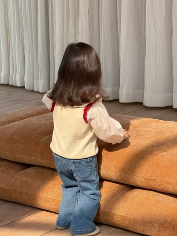 Trodjelni dječji set: prsluk, košulja i traperice – korejski stil, reverov ovratnik, karirani uzorak, proljeće i jesen