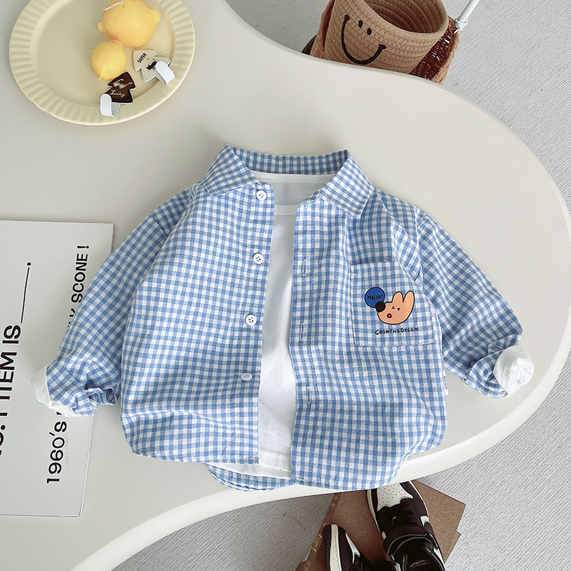 Laste särk pikkade varrukatega, korea stiilis, puuvill 95%, vanusegrupp 1–3 a, unisex