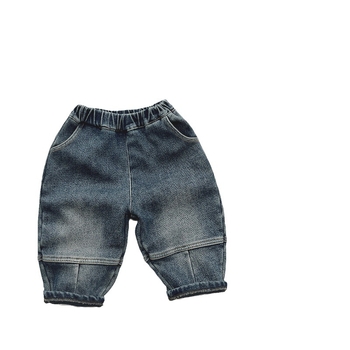 Laste džinsid fleece voodriga, Korea stiilis, keskmine talje, 97% puuvill, vanus 3-8 aastat.