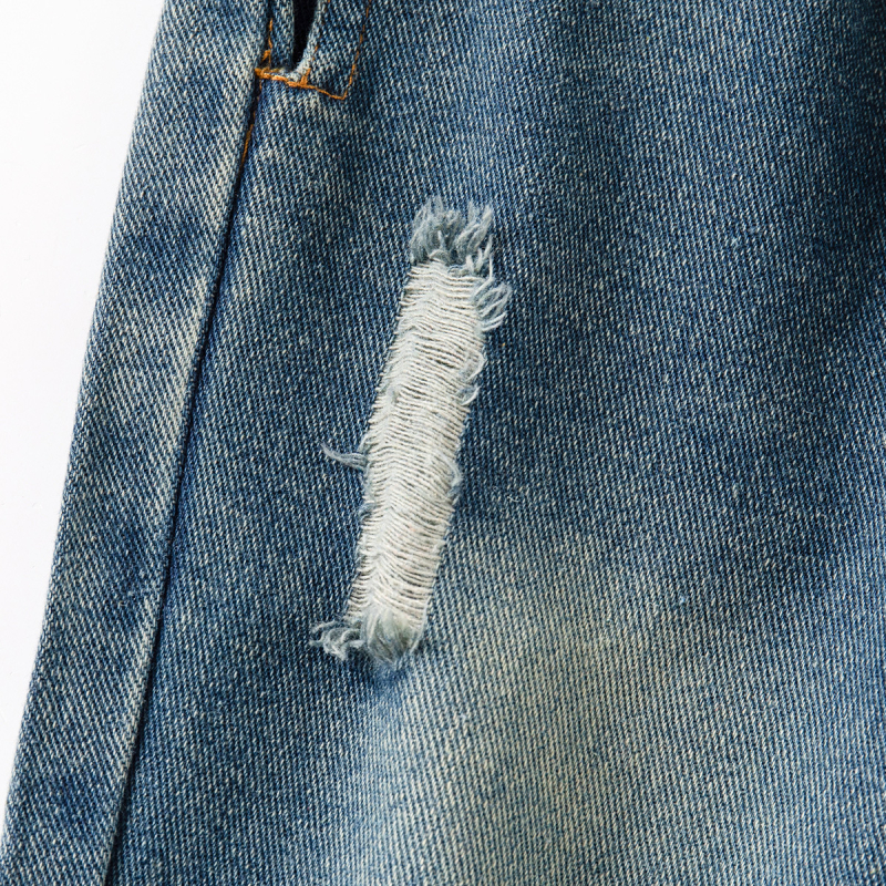 Dječje traperice, ležerni stil, denim materijal, 59% pamuk, srednji pojas s elastičnim pojasom, jednobojne, za djecu 3-8 godina, proljeće-jesen