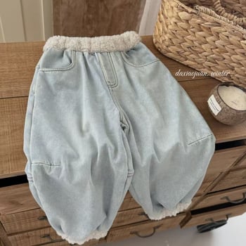 Laste džinid, Korea põhistiil, puuvill 85,1%, lastele 3–8 aastat, 2025. aasta sügis, pehme töötlemine