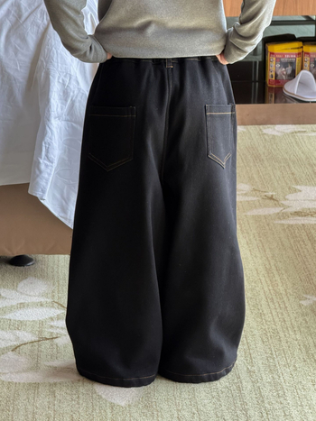 Laste denimpüksid poistele, laiad sääred, fleecevooder, mikroelastsed, 3–8 aastat