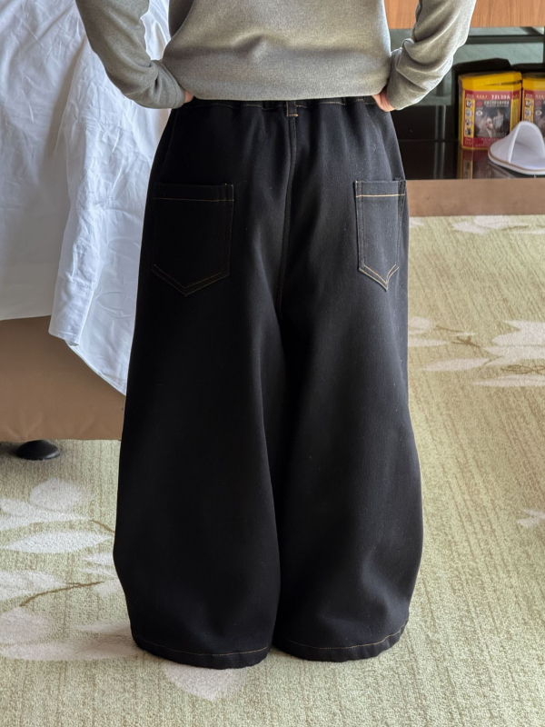 Laste denimpüksid poistele, laiad sääred, fleecevooder, mikroelastsed, 3–8 aastat