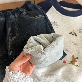 Berniški žieminiai džinsai su fleece įdaila, elastiniai, švelnus paviršius, 100% džins, vidutinio juosmens, užtrauktukas