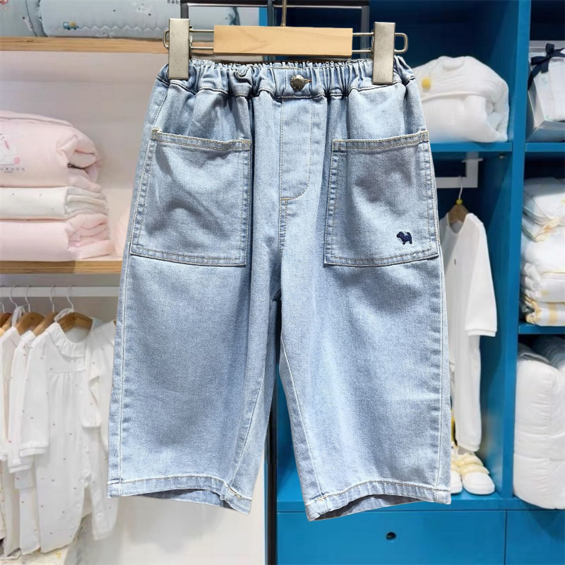 Dječje široke hlače od pamuka, jednostavan stil, 100% pamuk, za djecu 3–8 godina, proljeće i jesen.